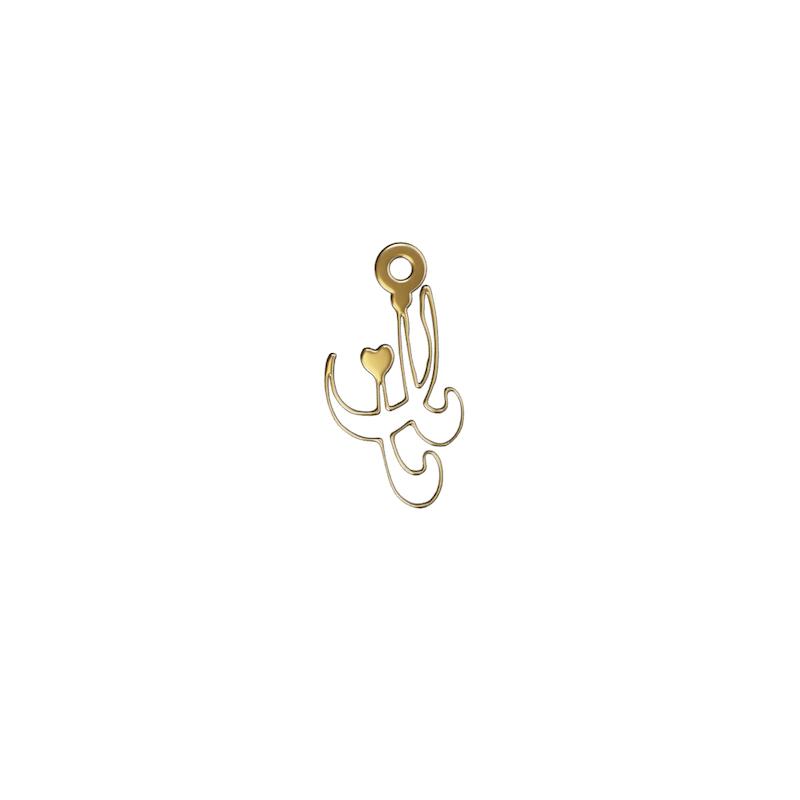 پلاک طلا 18 عیار مدل مامان کد kc18624