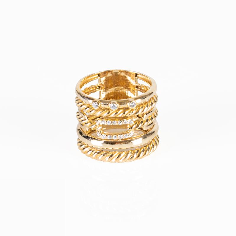 انگشتر طلا 18 عیار زنانه مدوپد مدل پورتوفینو ناب کد 37