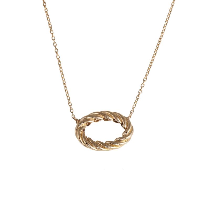 گردنبند طلا 18 عیار زنانه مدوپد مدل یورمن ناب کد 1010