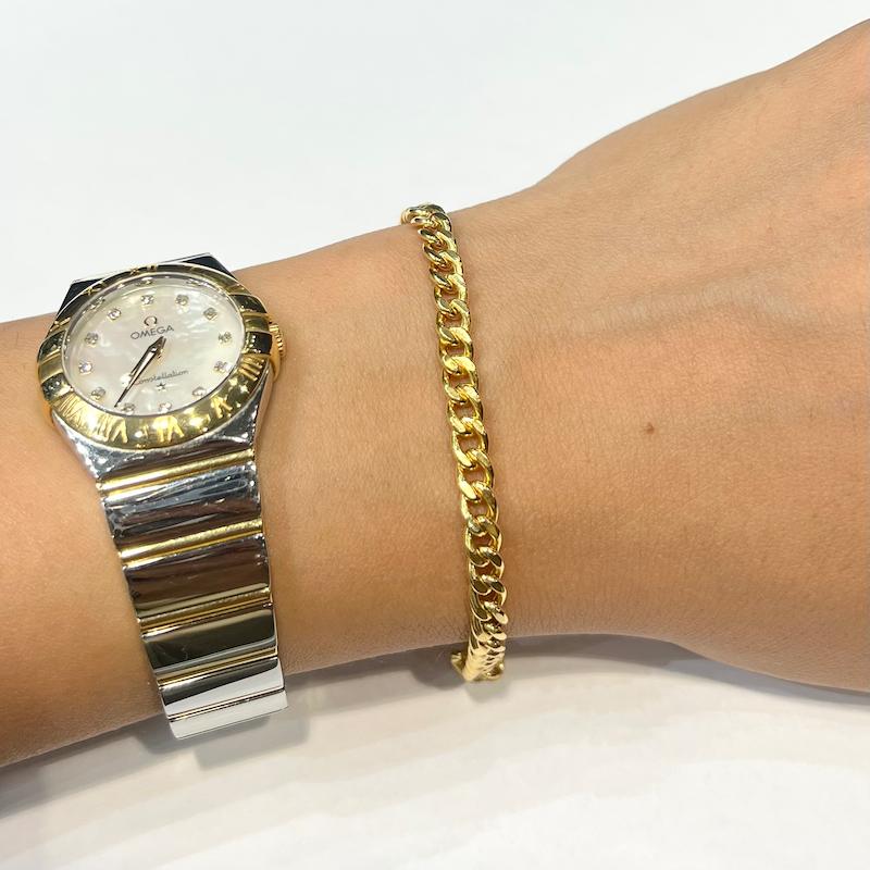 دستبند طلا 18 عیار زنانه گالری زرنوش مدل دستبند کارتیه کد ZGD001665