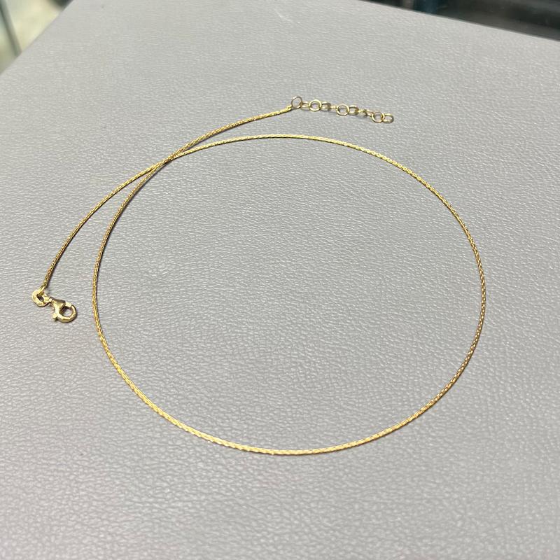 گردنبند طلا 18 عیار زنانه گالری زرنوش مدل طوق ساده لوكس کد ZGN003088