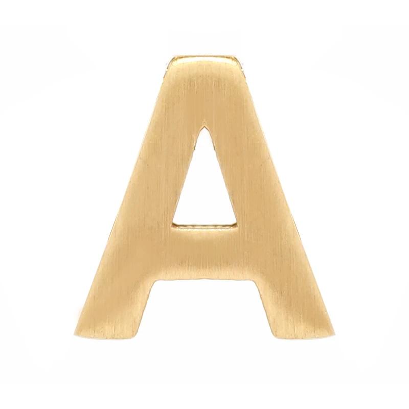 آویز طلا 18 عیار زنانه کامیاب گلد مدل پلاک طلای A کد KAA001635