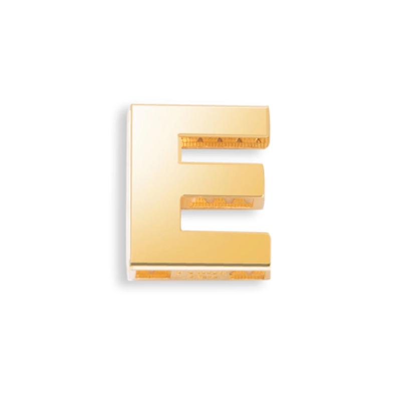 آویز طلا 18 عیار زنانه کامیاب گلد مدل پلاک طلای E کد KAA001642