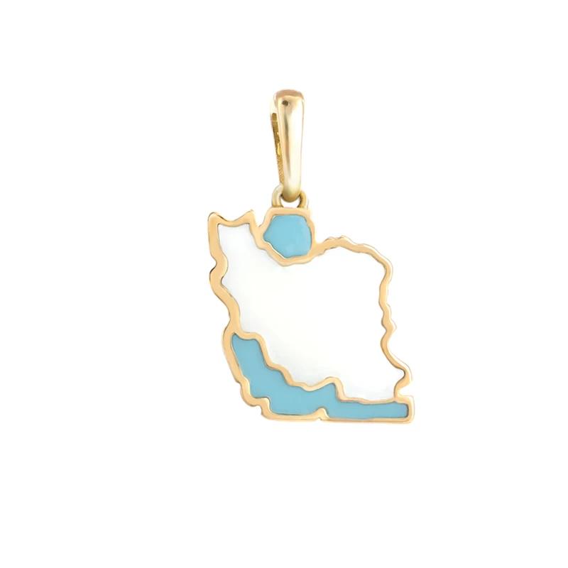 آویز طلا 18 عیار زنانه کامیاب گلد مدل آویز مدل ایران کد KAA001687