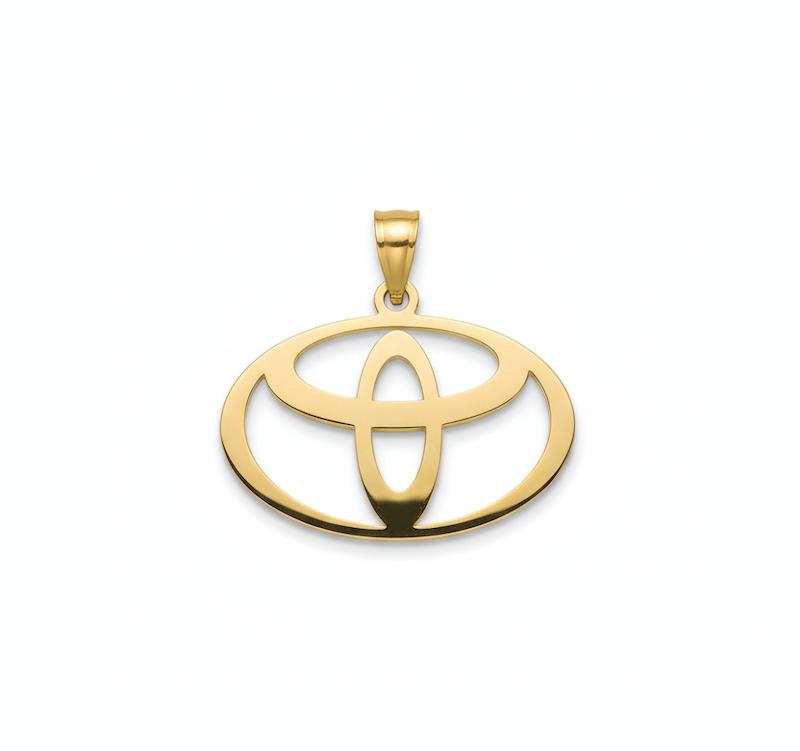 آویز طلا 18 عیار زنانه کامیاب گلد مدل اویز تیوتا کد KAA002060