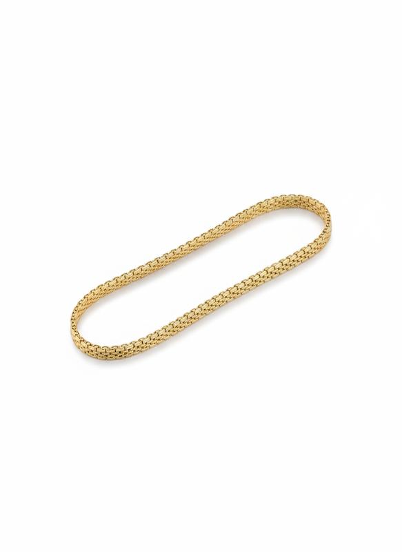 دستبند طلا 18 عیار زنانه طلاجات زحمتکش  مدل رولکس کد ZKD002169