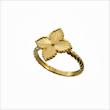 انگشتر طلا 18 عیار زنانه طلاجات زحمتکش  مدل ونکلیف تک گل کد ZKR002988