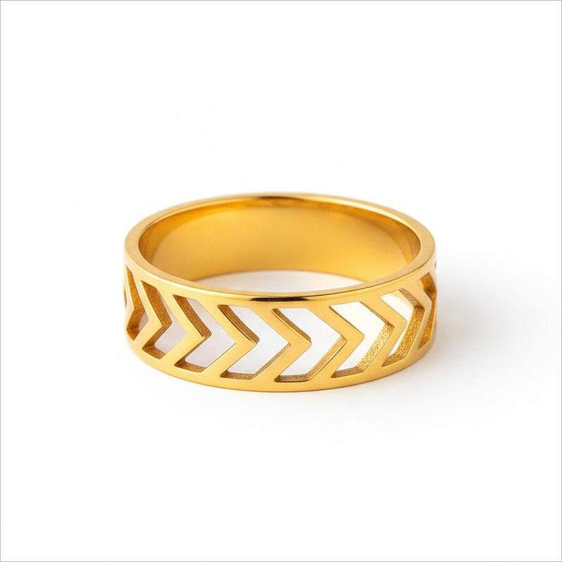 انگشتر طلا 18 عیار زنانه بابل طلا مدل رینگ کد BTR001606