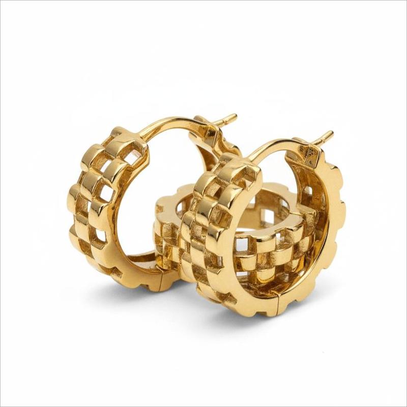 گوشواره طلا 18 عیار زنانه بابل طلا مدل رولکس کد BTE001608