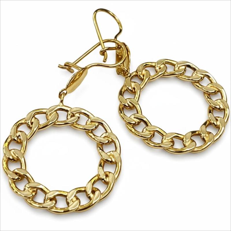 گوشواره طلا 18 عیار زنانه بابل طلا مدل کارتیه کد BTE001609