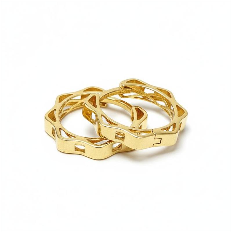 گوشواره طلا 18 عیار زنانه بابل طلا مدل گل کد BTE001611