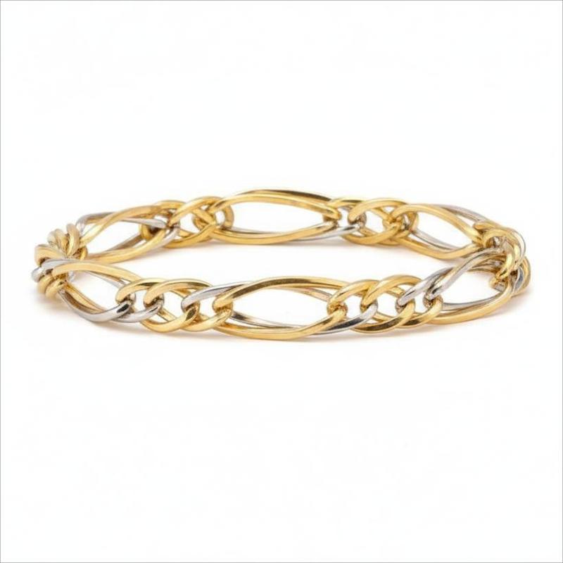 دستبند طلا 18 عیار زنانه بابل طلا مدل زنجیری کد BTD001612