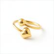 انگشتر طلا 18 عیار زنانه بابل طلا مدل قلب کد BTR002700