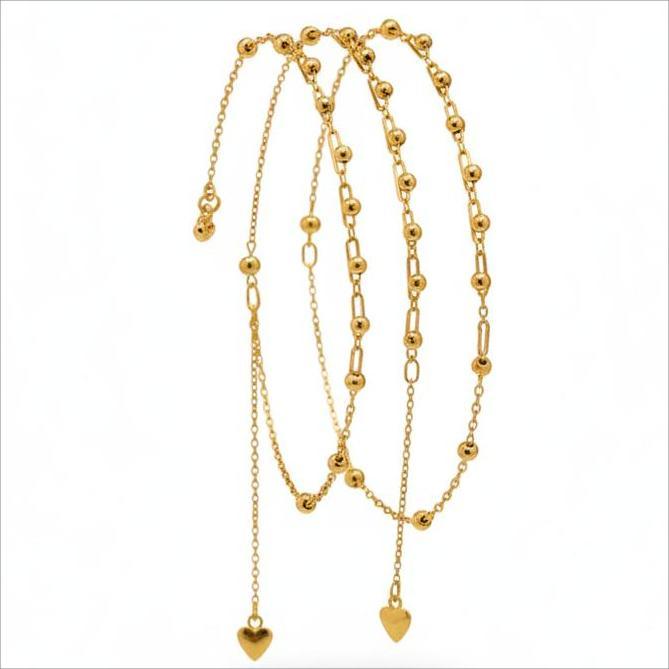 دستبند طلا 18 عیار زنانه بابل طلا مدل دستبند گوی کد BTD003296