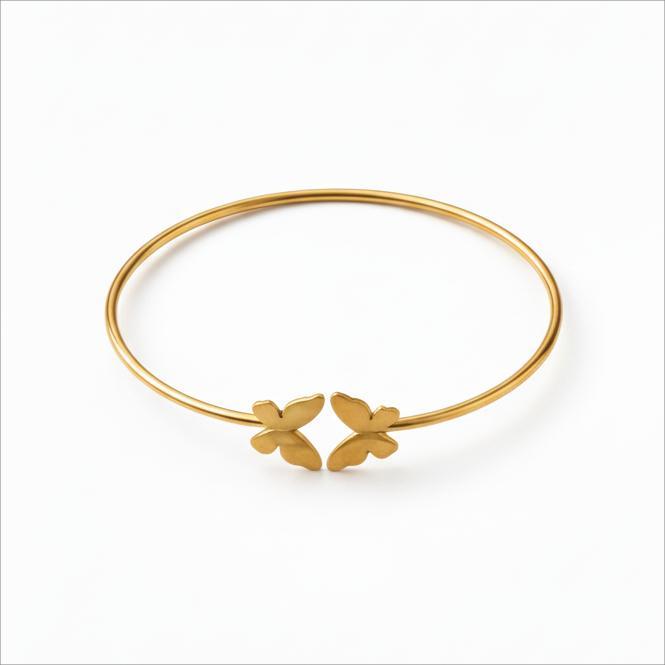 بنگل طلا 18 عیار زنانه بابل طلا مدل بنگل کد BTB003297