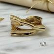 انگشتر طلا 18 عیار زنانه بابل طلا مدل انگشتر پیچش6 کد BTR003305