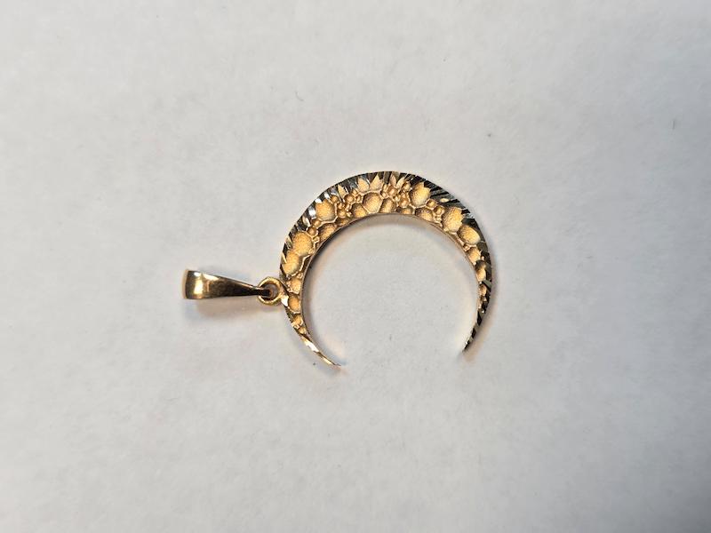 آویز طلا 18 عیار زنانه پریدخت گالری مدل ماه کد PAA001358