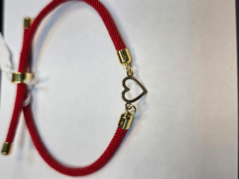 دستبند طلا 18 عیار زنانه پریدخت گالری مدل قلب کد PAD001555