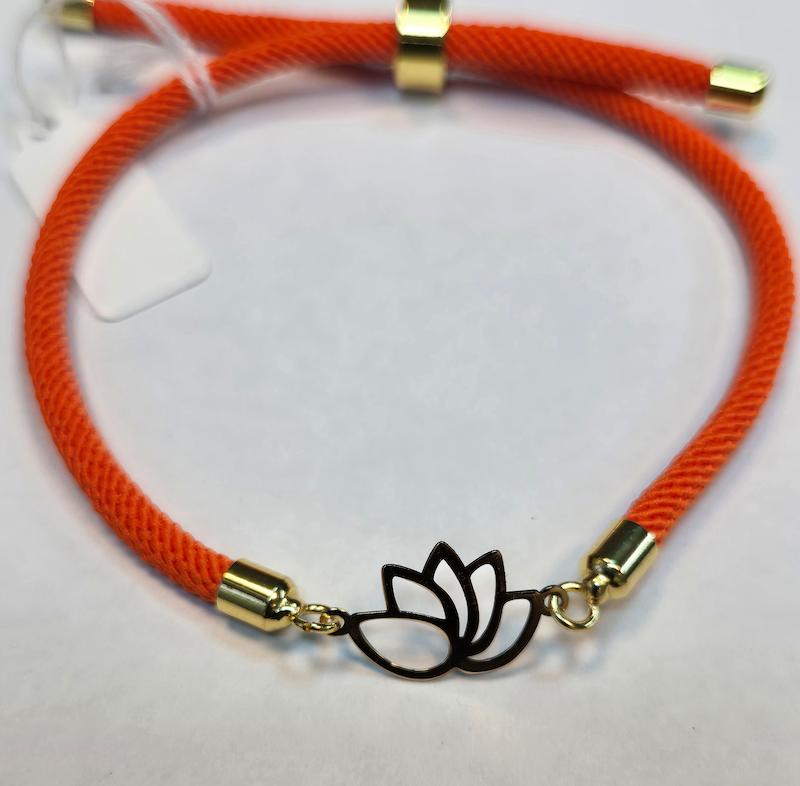 دستبند طلا 18 عیار زنانه پریدخت گالری مدل لوتوس کد PAD001556