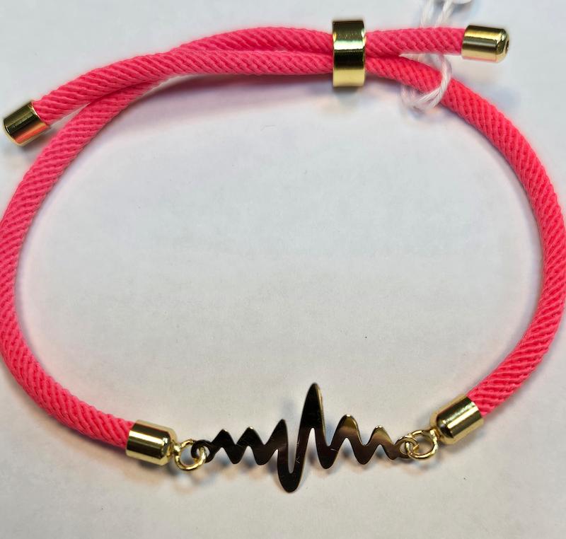 دستبند طلا 18 عیار زنانه پریدخت گالری مدل ضربان کد PAD001572