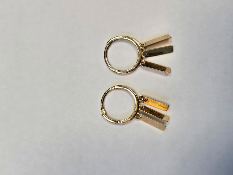 گوشواره طلا 18 عیار زنانه پریدخت گالری مدل روکو کد PAE001582