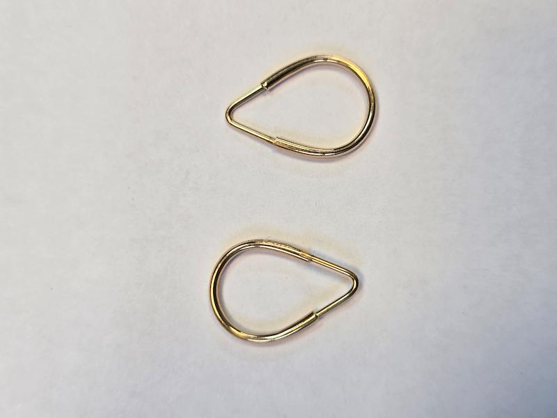 گوشواره طلا 18 عیار زنانه پریدخت گالری مدل اشک کد PAE001583