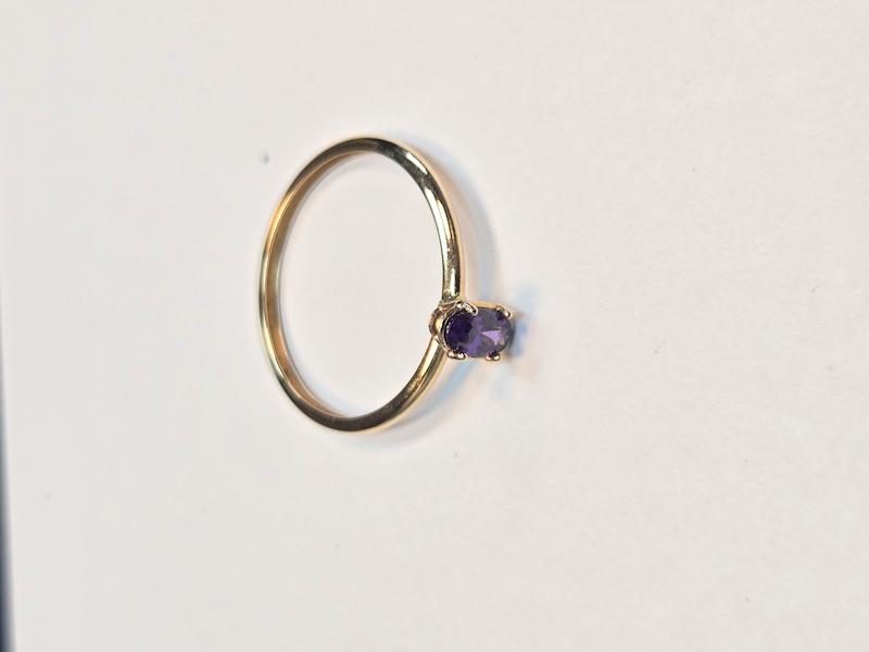 انگشتر طلا 18 عیار زنانه پریدخت گالری مدل نگین دار کد PAR001778