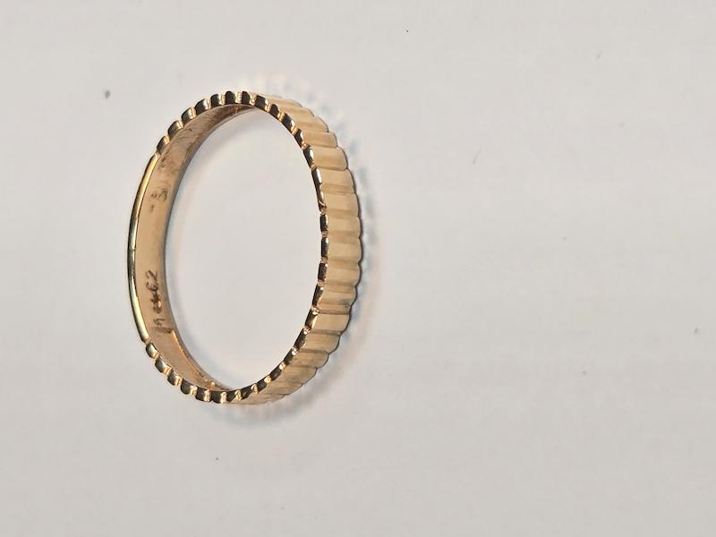 انگشتر طلا 18 عیار زنانه پریدخت گالری مدل شیار کد PAR001780