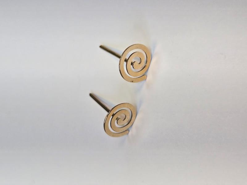 گوشواره طلا 18 عیار زنانه پریدخت گالری مدل حلزون کد PAE001788