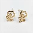 گوشواره طلا 18 عیار زنانه پریدخت گالری مدل گل کد PAE001789