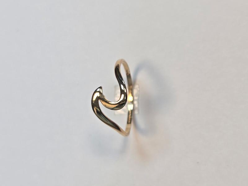 انگشتر طلا 18 عیار زنانه پریدخت گالری مدل موج کد PAR001800