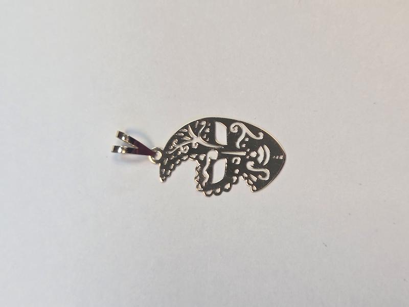 آویز طلا 18 عیار زنانه پریدخت گالری مدل نقاب کد PAA001831