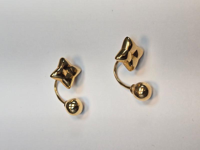 گوشواره طلا 18 عیار زنانه پریدخت گالری مدل گل کد PAE002049