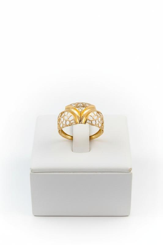 انگشتر طلا 18 عیار زنانه طلاجات زحمتکش  مدل ونیزی مینیمال کد ZKR004150