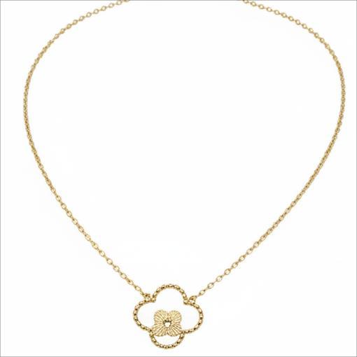 گردنبند طلا 18 عیار زنانه پیرو گلد گالری مدل گردنبند مدل ونکلیف کد PIN001248