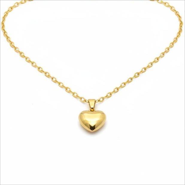 گردنبند طلا 18 عیار زنانه پیرو گلد گالری مدل گردنبند مدل قلب کد PIN001553