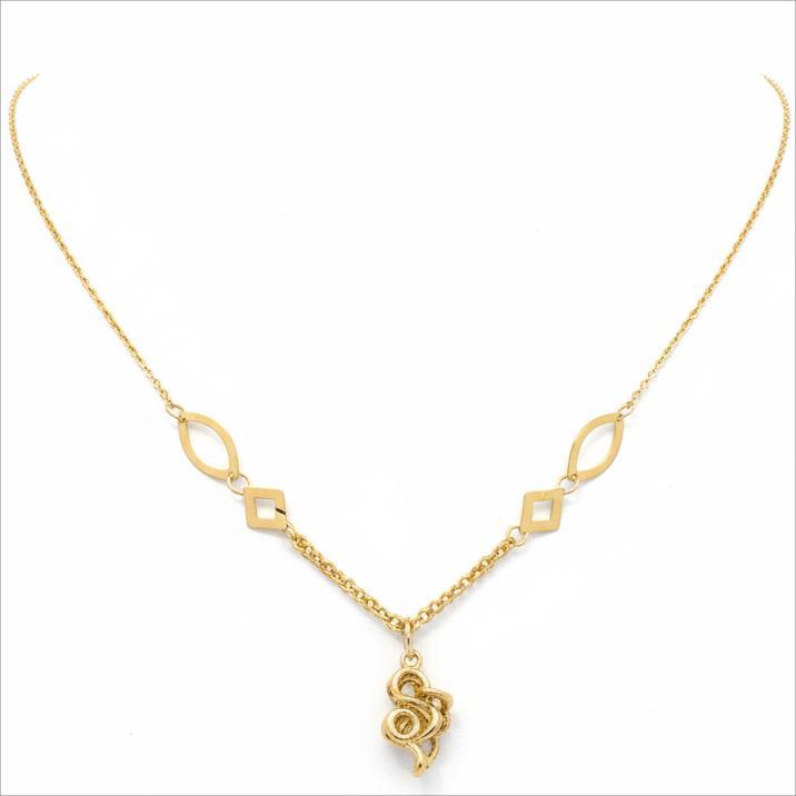 گردنبند طلا 18 عیار زنانه پیرو گلد گالری مدل گردنبند مدل مار کد PIN001598