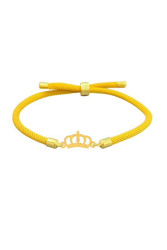 دستبند طلا 18 عیار زنانه پیرو گلد گالری مدل دستبندی مدل تاج کد PID004379