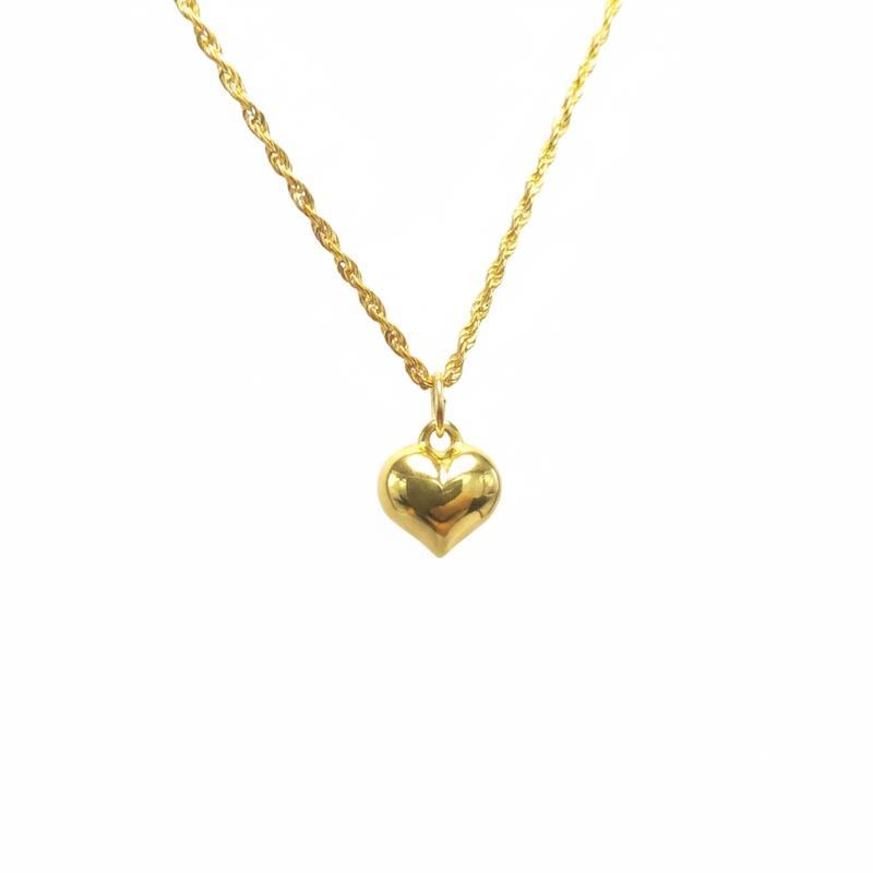 آویز طلا 18 عیار زنانه شمش طلا مدل قلب تپلی  کد STA003144