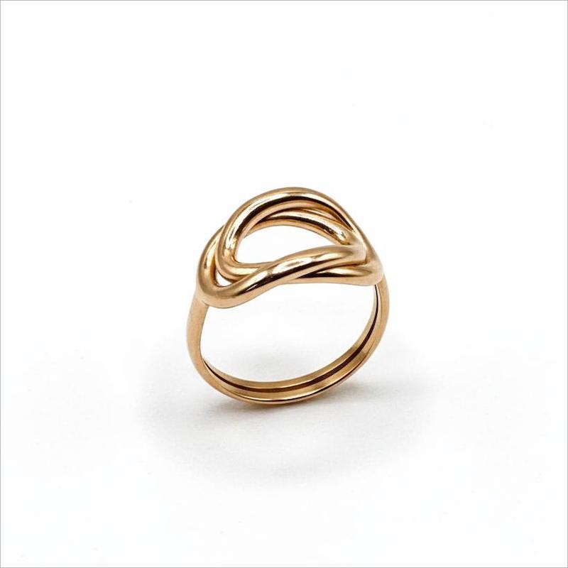 انگشتر طلا 18 عیار زنانه طلای آماندا مدل گره کد AMR001445
