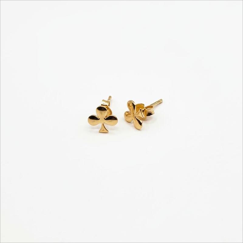 گوشواره طلا 18 عیار زنانه طلای آماندا مدل شبدر کد AME001537