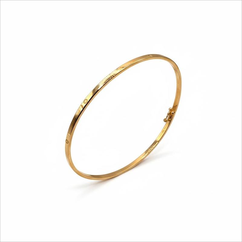 دستبند طلا 18 عیار زنانه طلای آماندا مدل لاو کارتیه کد AMD001540