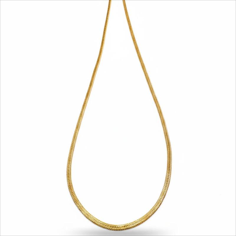 زنجیر طلا 18 عیار زنانه طلای آماندا مدل کارتیه کد AMZ001543