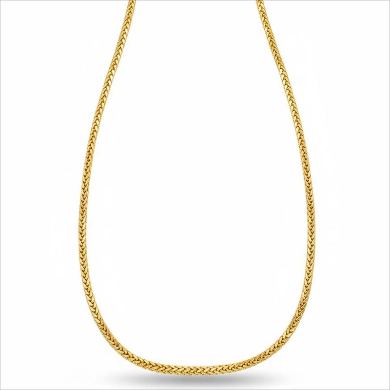 زنجیر طلا 18 عیار زنانه طلای آماندا مدل کارتیه کد AMZ001544