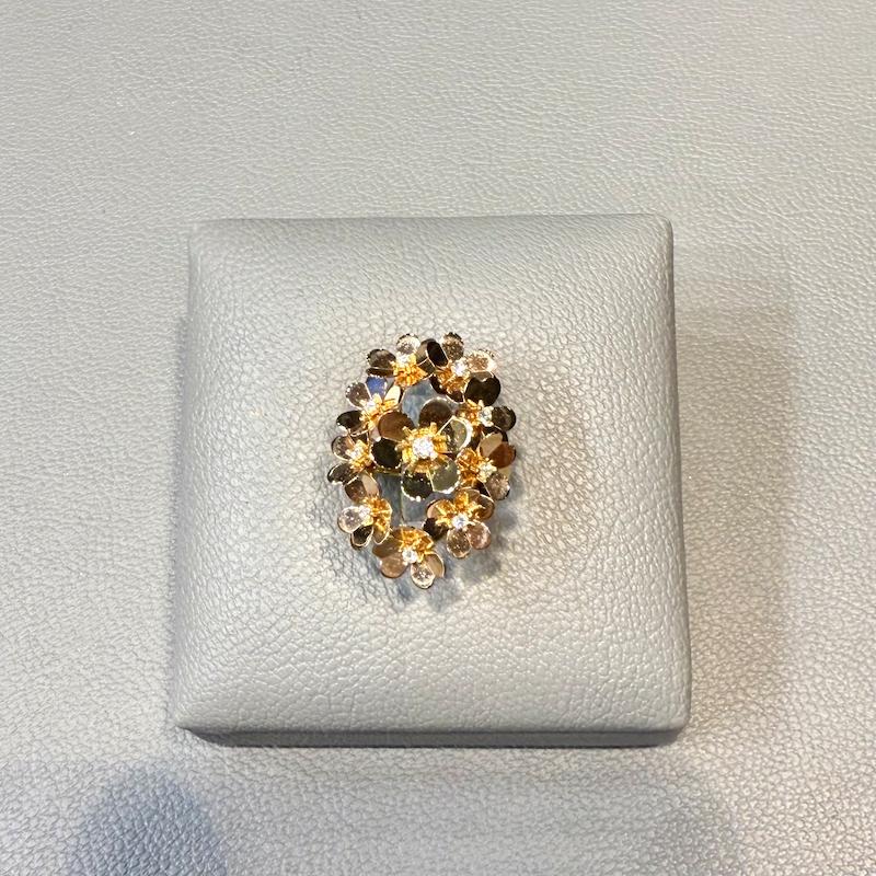 انگشتر طلا ۱۸ عیار انگشتر فلاور گالری زرنوش