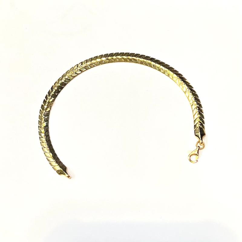 دستبند طلا ۱۸ عیار دستبند گندمی گالری زرنوش