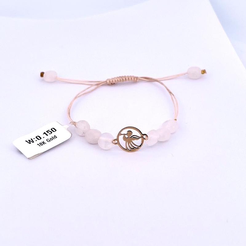 دستبند طلا ۱۸ عیار دستبند فرشته شیپور زن گالری زرنوش