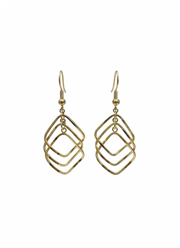 گوشواره طلا ۱۸ عیار اریانا ۸طلایی