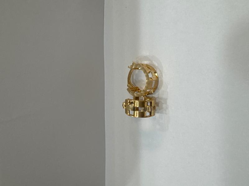 گوشواره طلا ۱۸ عیار طرح رولکس گالری طلای ملکان