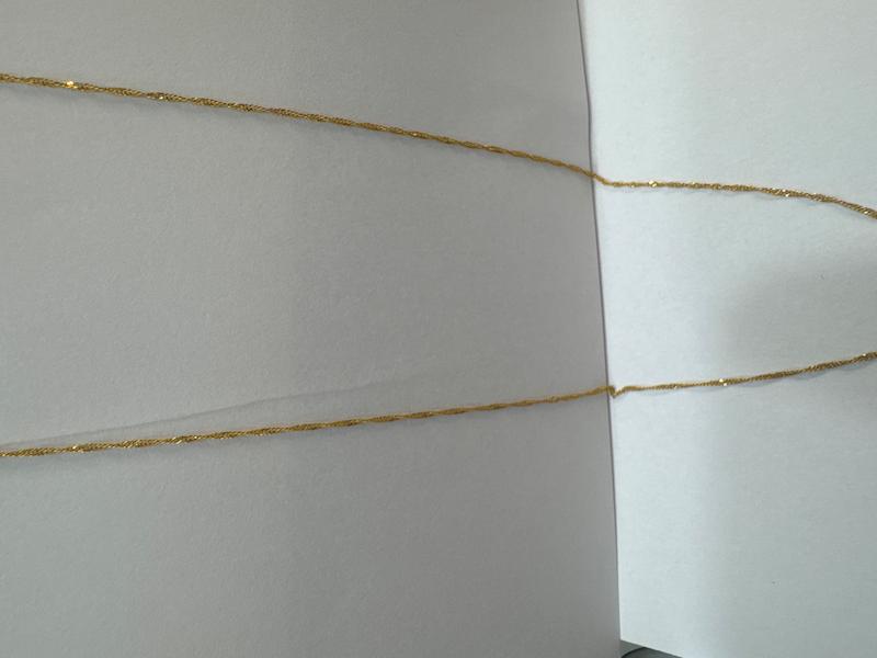 گردنبند طلا ۱۸ عیار طرح طنابی گالری طلای ملکان